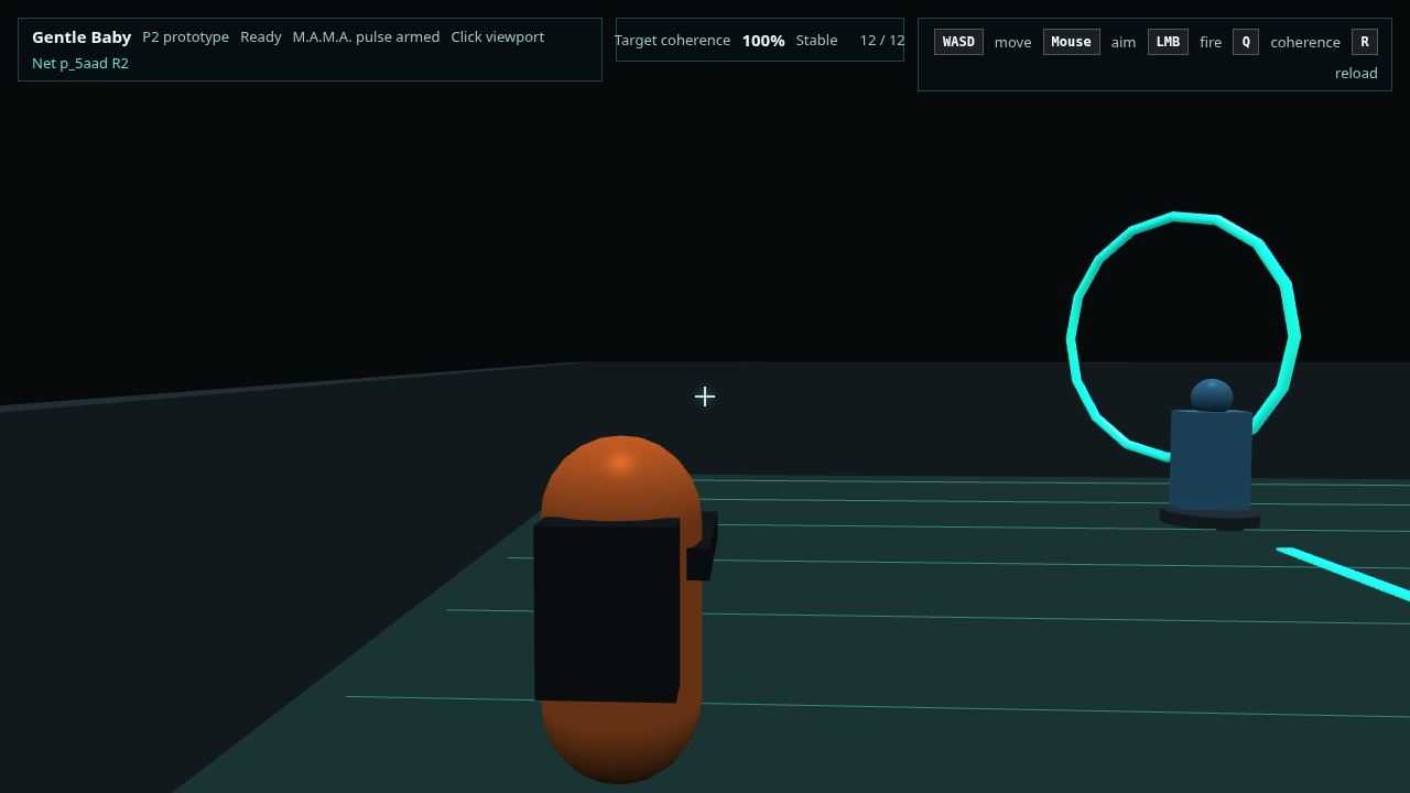 Second browser view from the current prototype showing another operator moving in the arena.